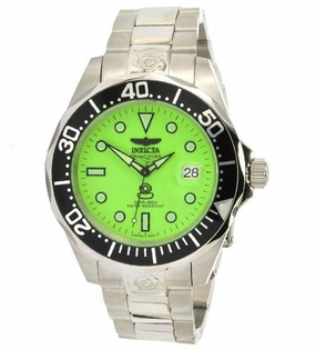 Invicta Men's Grand Diver Automatic Watch - Green Dial Stainless Steel Dive | 10641