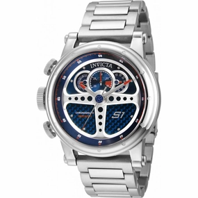 Invicta Men's Lefty Watch - S1 Rally Chronograph Blue Dial Bracelet | 30576