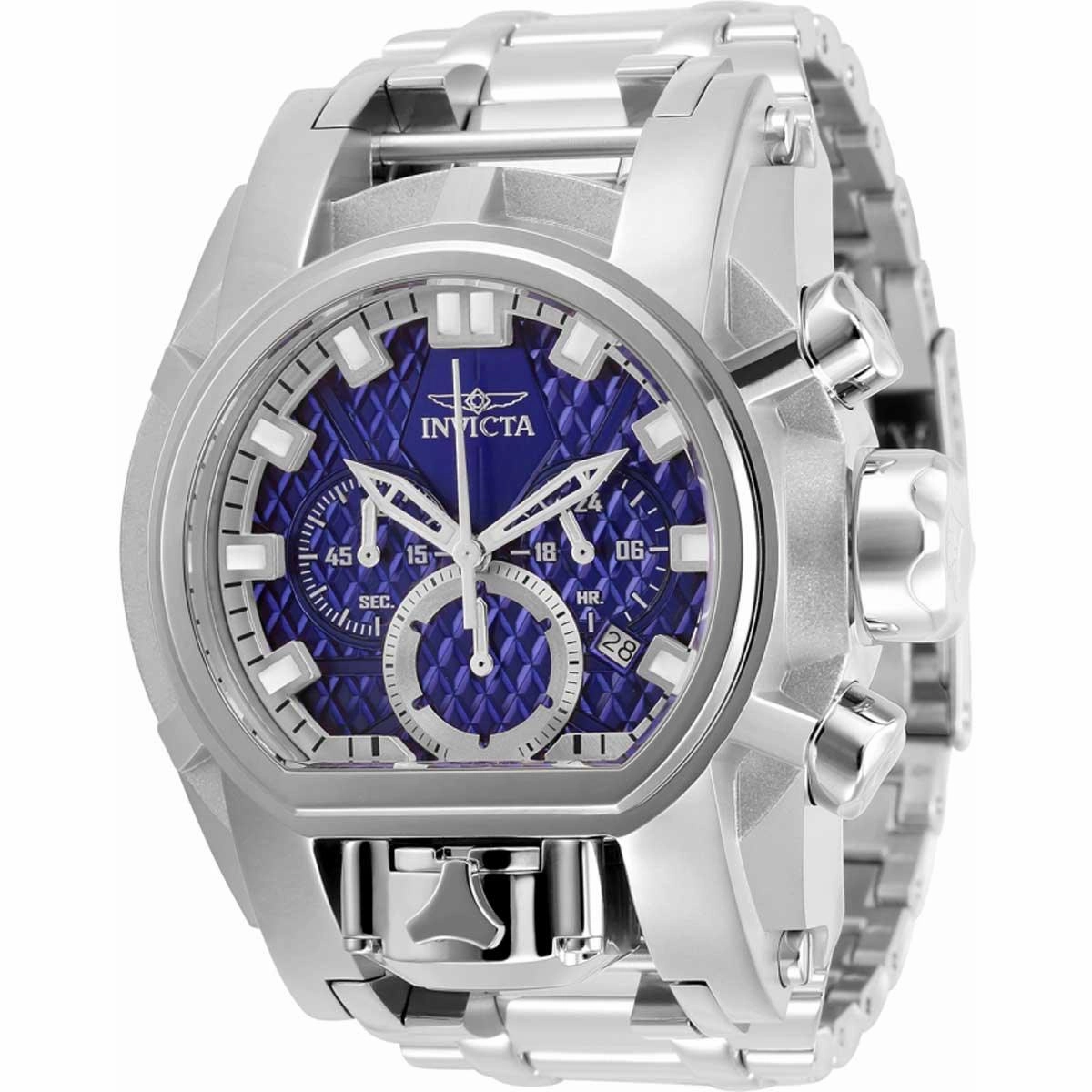 Invicta Men's Quartz Watch - Bolt Zeus Chronograph Silver Tone Bracelet | 31549