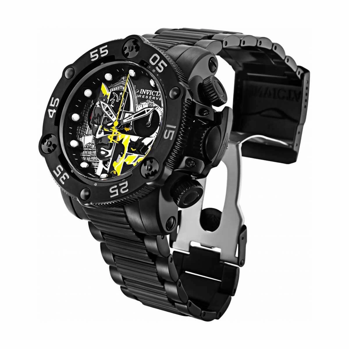 Invicta Men's Quartz Watch - DC Comics Batman Chronograph Black Bracelet | 32109