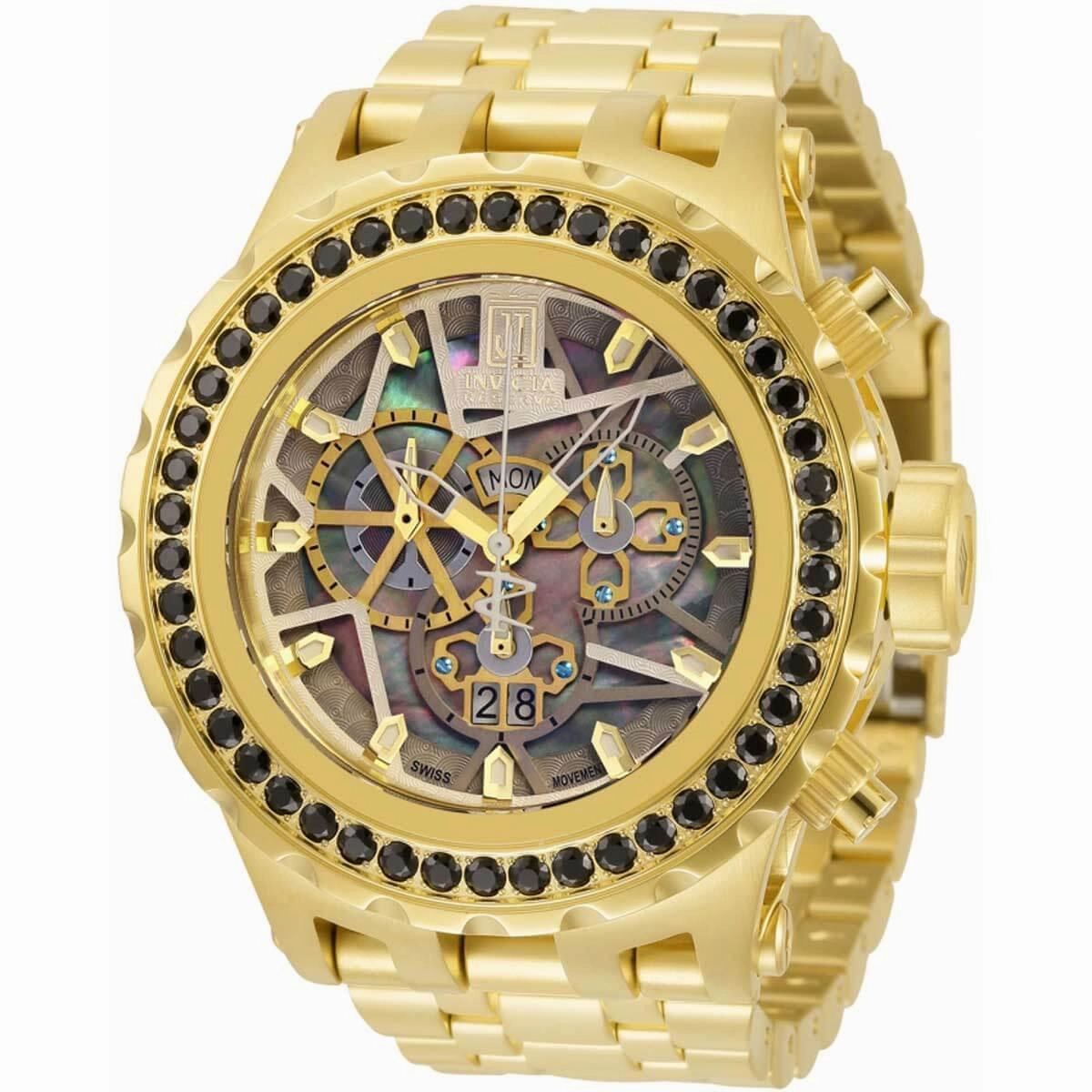 Invicta Men's Quartz Watch - Jason Taylor Chronograph Gold Tone Bracelet | 33990
