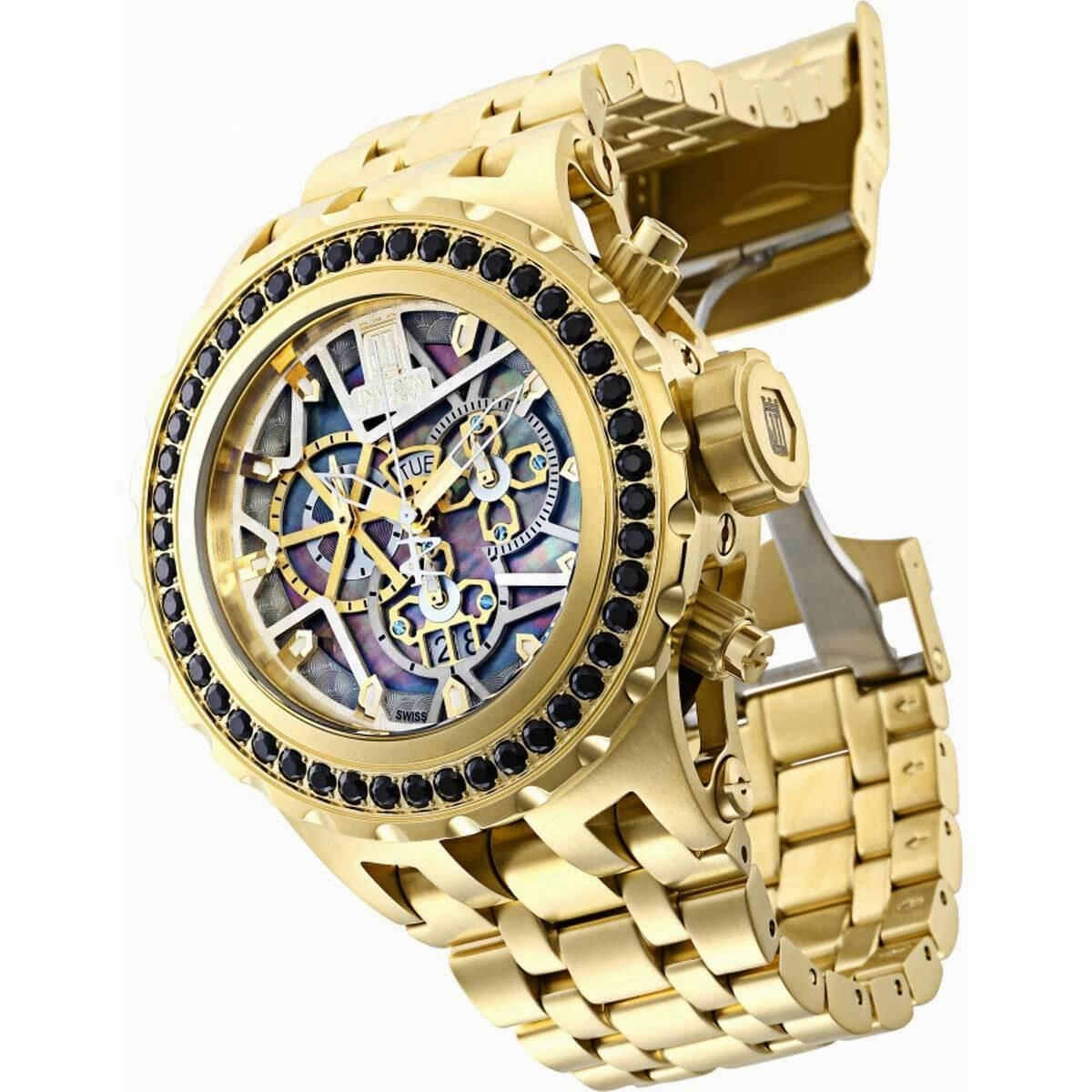 Invicta Men's Quartz Watch - Jason Taylor Chronograph Gold Tone Bracelet | 33990