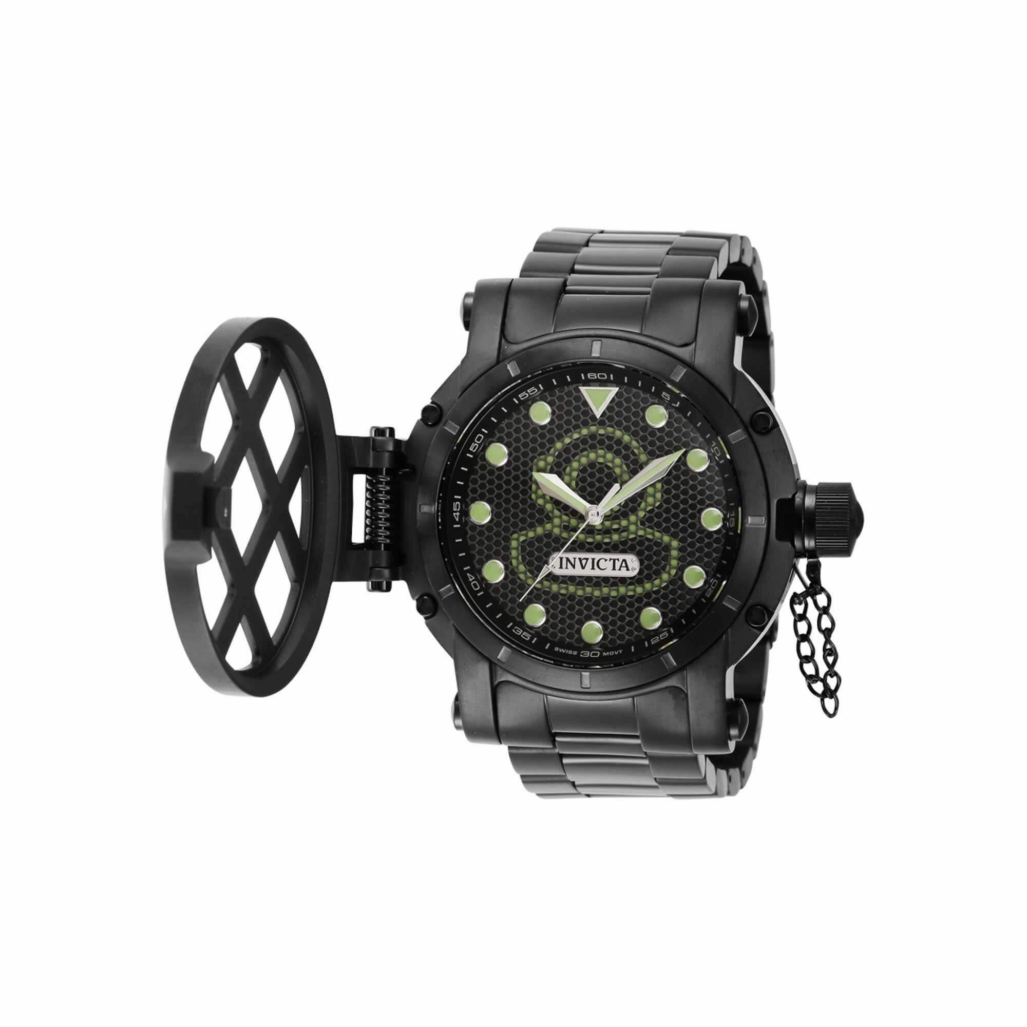 Invicta Men's Quartz Watch - Pro Diver Black Stainless Steel Bracelet | 37356