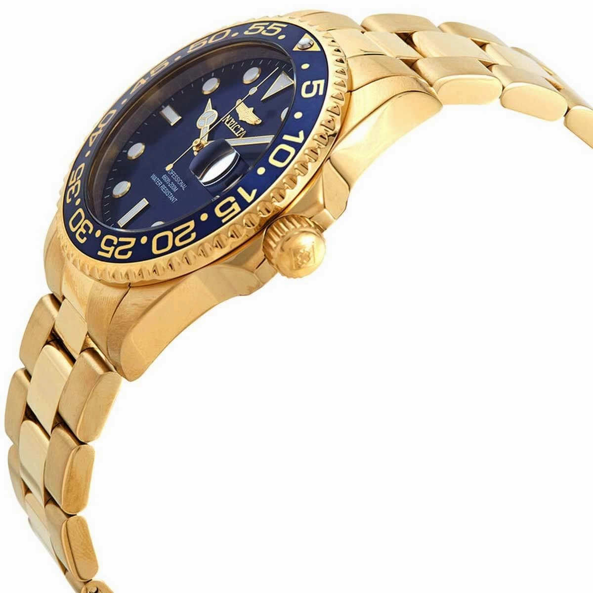 Invicta Men's Quartz Watch - Pro Diver Blue Dial Stainless Steel Bracelet | 33256