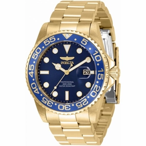 Invicta Men's Quartz Watch - Pro Diver Blue Dial Stainless Steel Bracelet | 33256