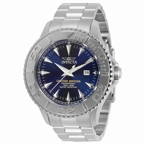 Invicta Men's Quartz Watch - Pro Diver Blue Dial Stainless Steel Bracelet | 34259