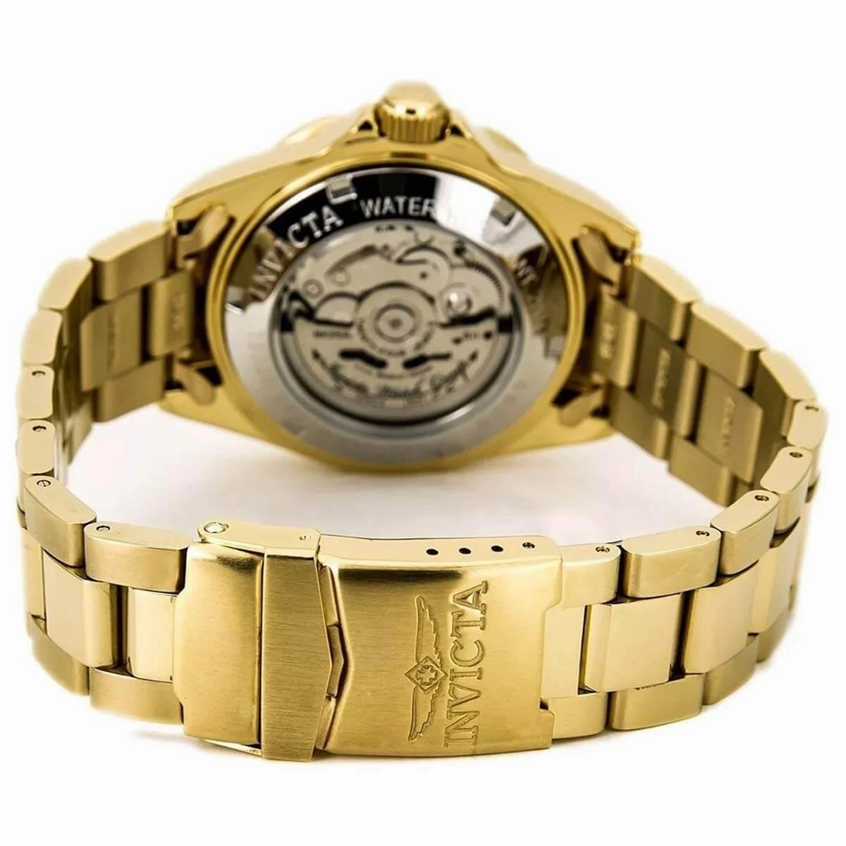 Invicta Men's Quartz Watch - Pro Diver Blue Dial Yellow Gold Bracelet | 26974
