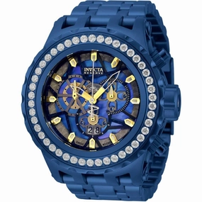 Invicta Men's Quartz Watch - Reserve Chronograph Dark Blue Bracelet | 33991