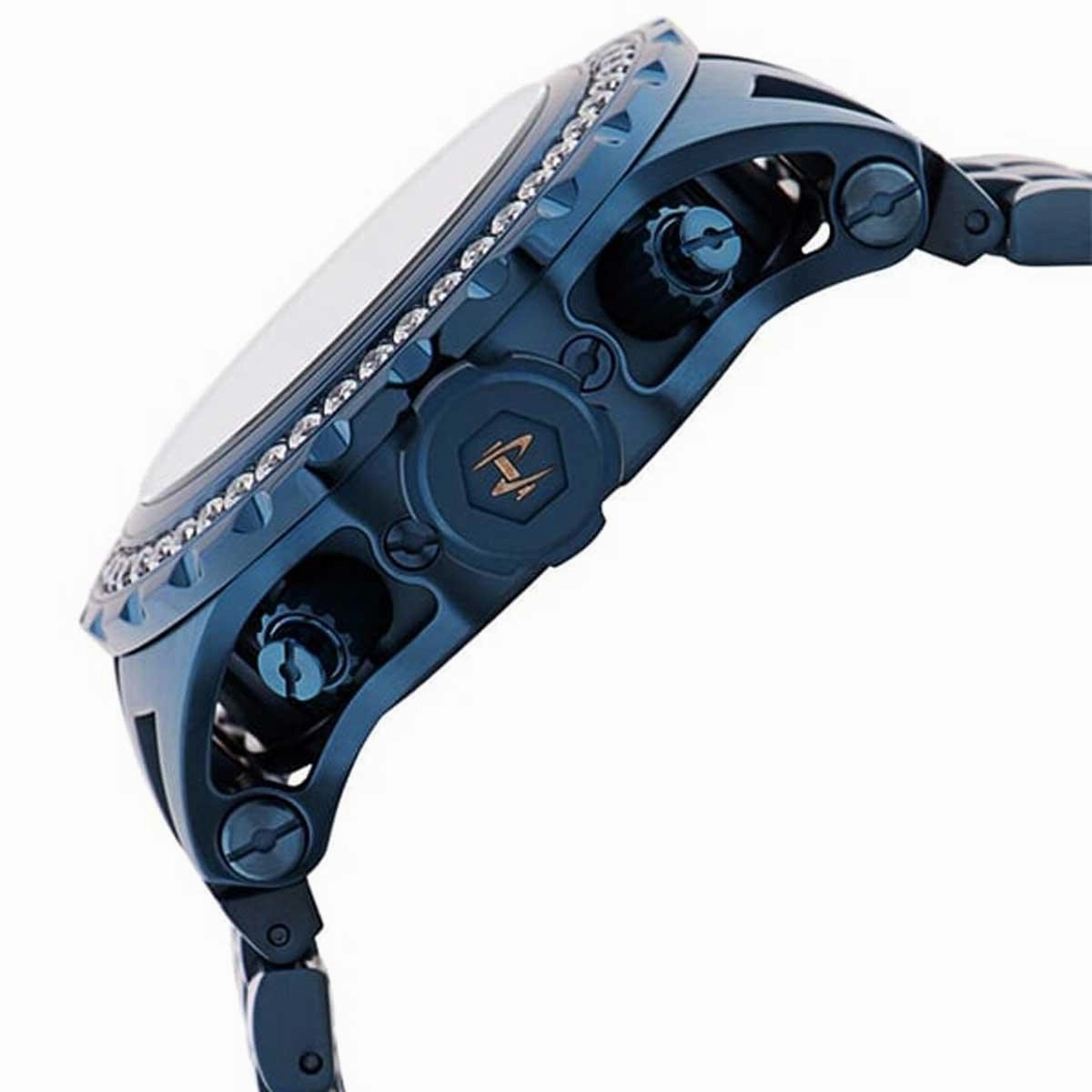 Invicta Men's Quartz Watch - Reserve Chronograph Dark Blue Bracelet | 33991