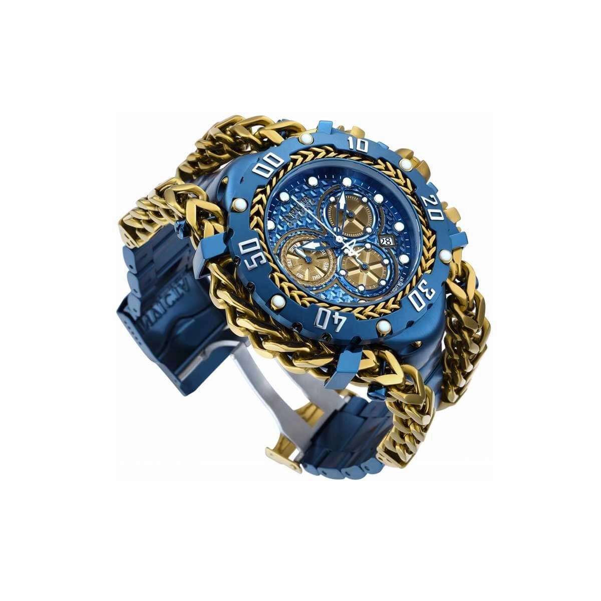 Invicta Men's Quartz Watch - Reserve Gladiator Khaki and Blue Dial Bracelet | 36617