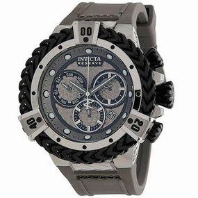 Invicta Men's Quartz Watch - Reserve Herc Chronograph Grey Silicone Strap | 33153