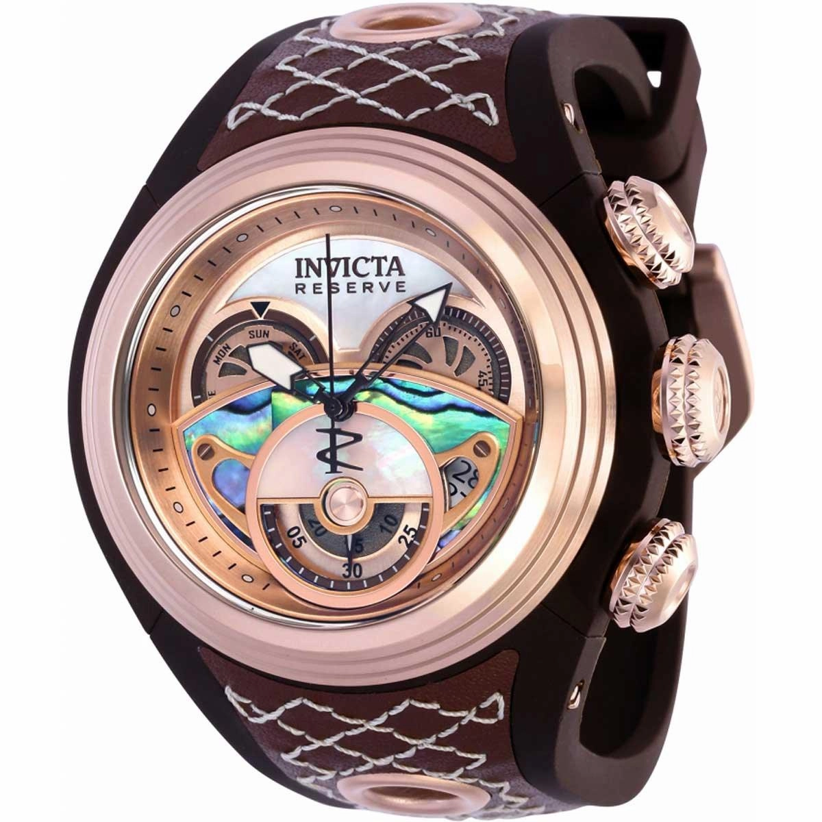 Invicta Men's Quartz Watch - Reserve S1 Chronograph rose gold and mop dial | 38882