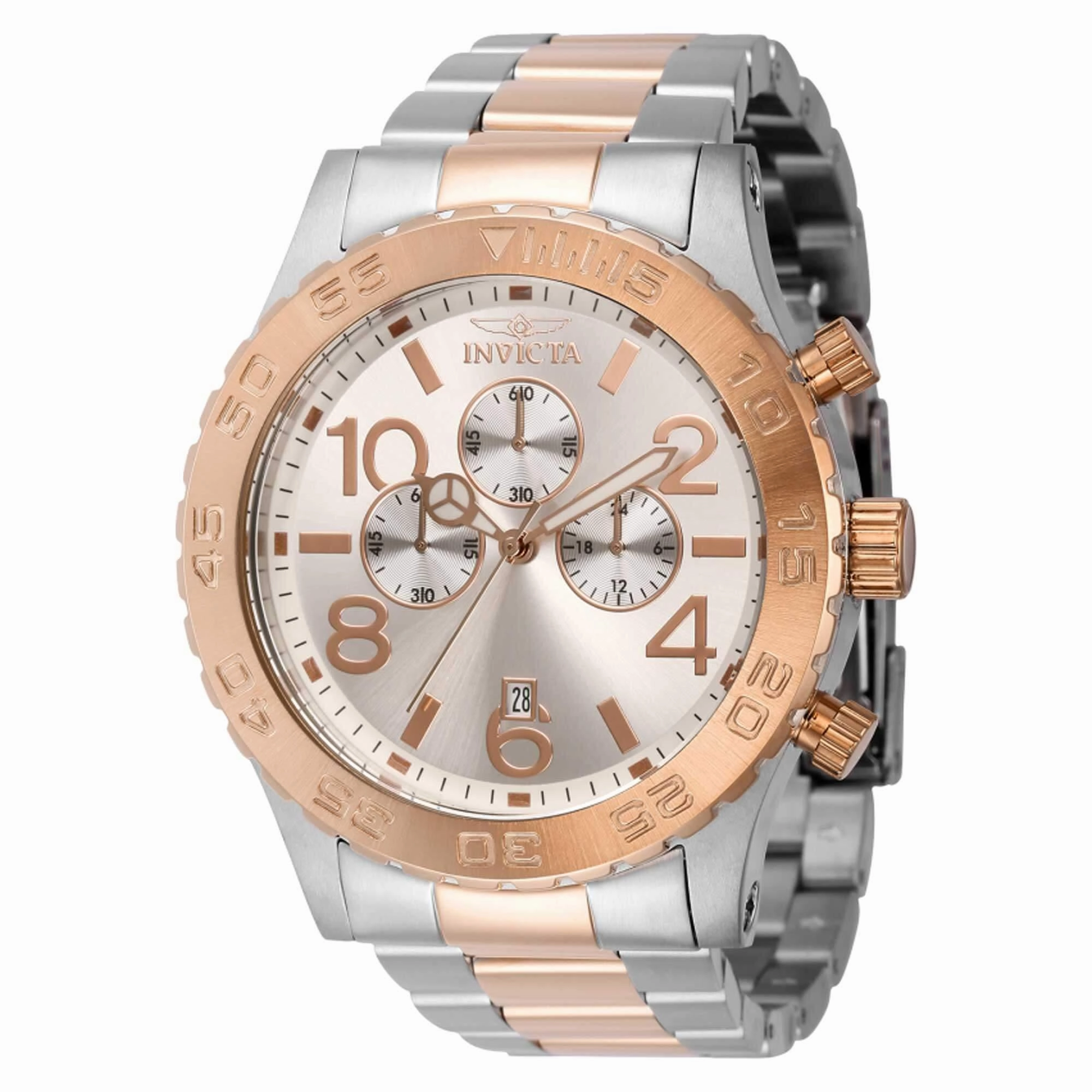 Invicta Men's Quartz Watch - Specialty Chronograph Silver Tone Dial Bracelet | 40604