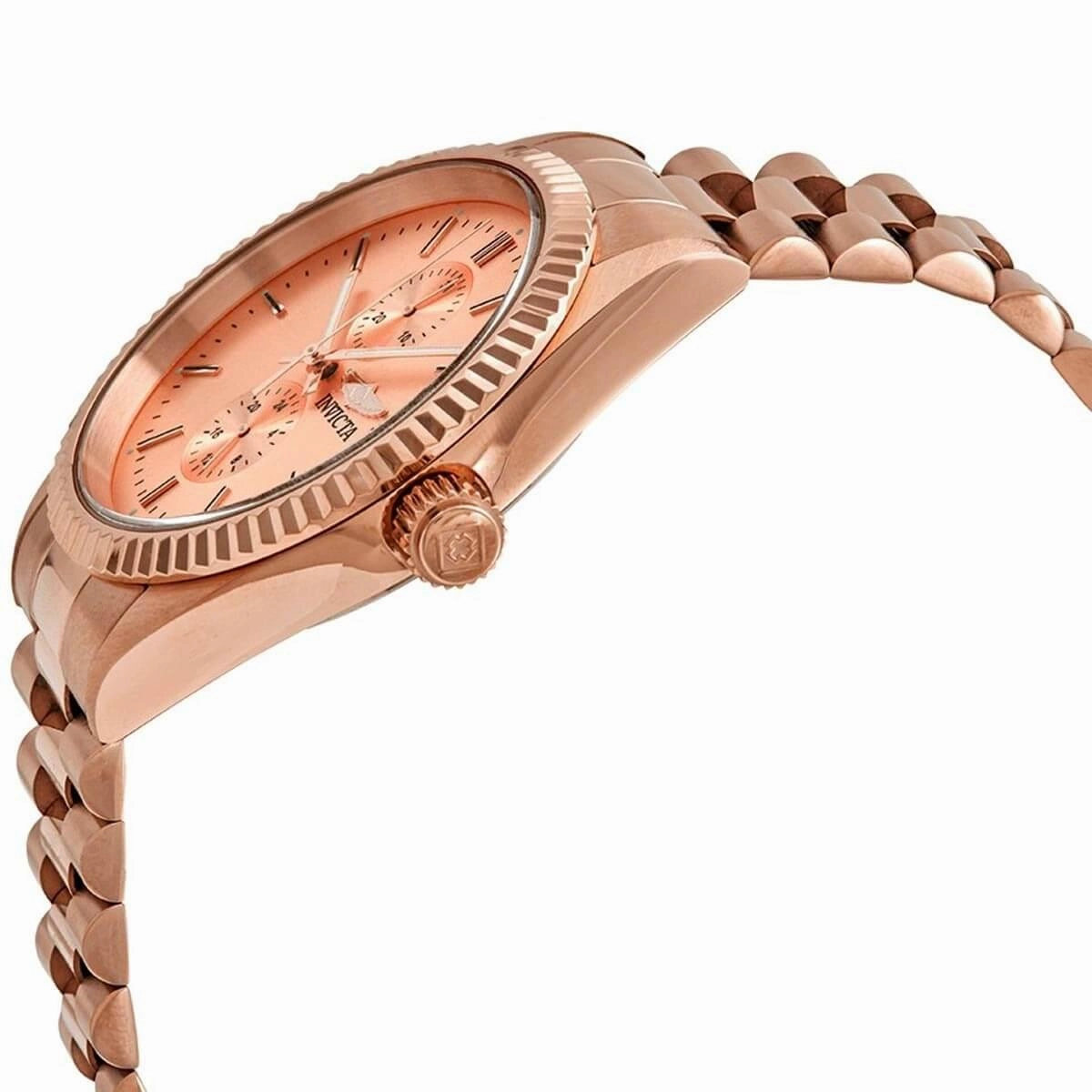 Invicta Men's Quartz Watch - Specialty Rose Gold Tone Dial Bracelet | 29436