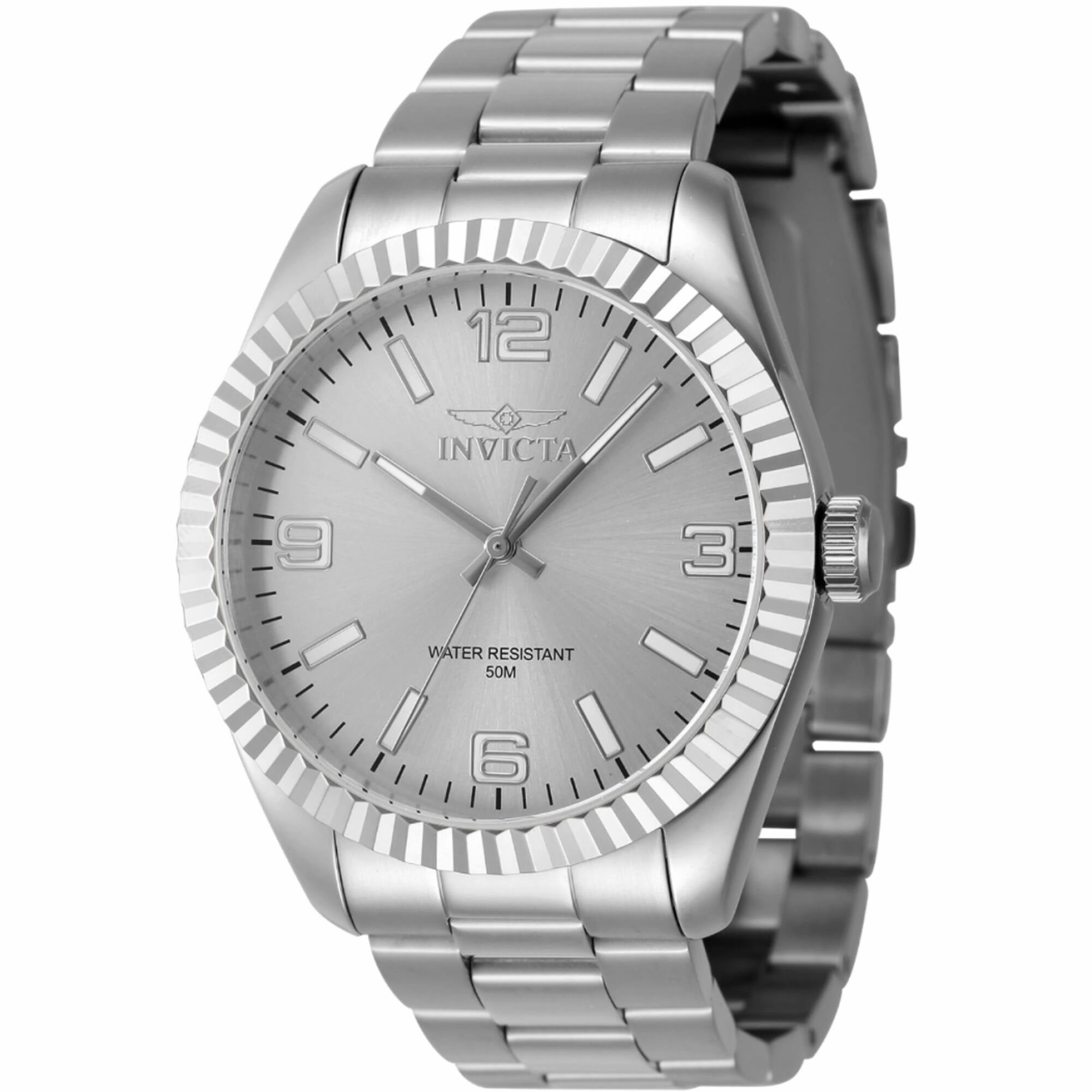 Invicta Men's Quartz Watch - Specialty Silver Tone Stainless Steel Bracelet | 47449