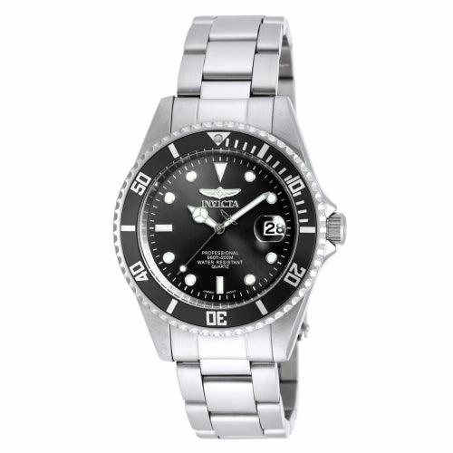 Invicta Men's Stainless Steel Watch - Pro Diver Coin Edge Bezel Black Dial | 8932OB