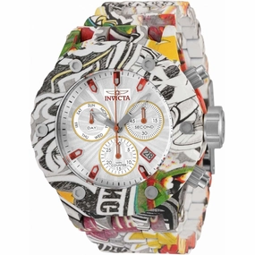 Invicta Men's Swiss Quartz Watch - Subaqua Chronograph Silver Dial Bracelet | 33971