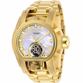 Invicta Men's Tourbillon Watch - Reserve Bolt Zeus Mother of Pearl Dial Bracelet | 28393