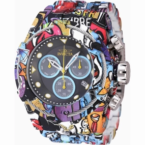 Invicta Men's Watch - Bolt Black, Blue and Grey Dial Aqua Plated Bracelet | 45488