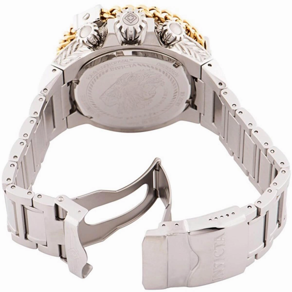 Invicta Men's Watch - Bolt Quartz Chronograph Blue and Gold Dial Bracelet | 35565
