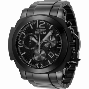 Invicta Men's Watch - Coalition Forces Chronograph Black Dial SS Bracelet | 34193