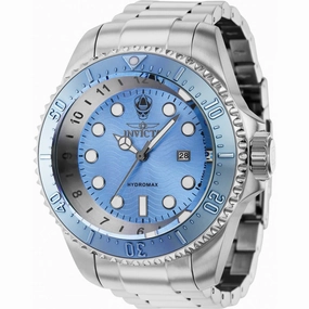 Invicta Men's Watch - Hydromax Light Blue and Silver Tone Dial SS Bracelet | 37727