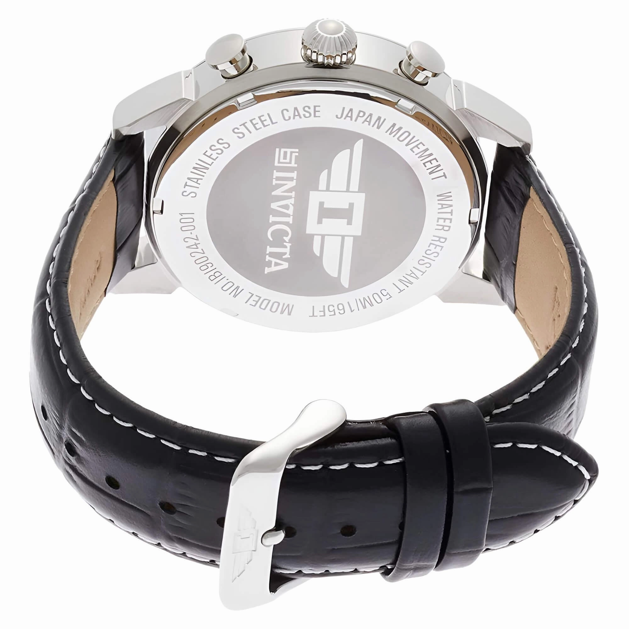 Invicta Men's Watch - I by Invicta Quartz Chronograph Black Dial Strap | IBI-90242-001