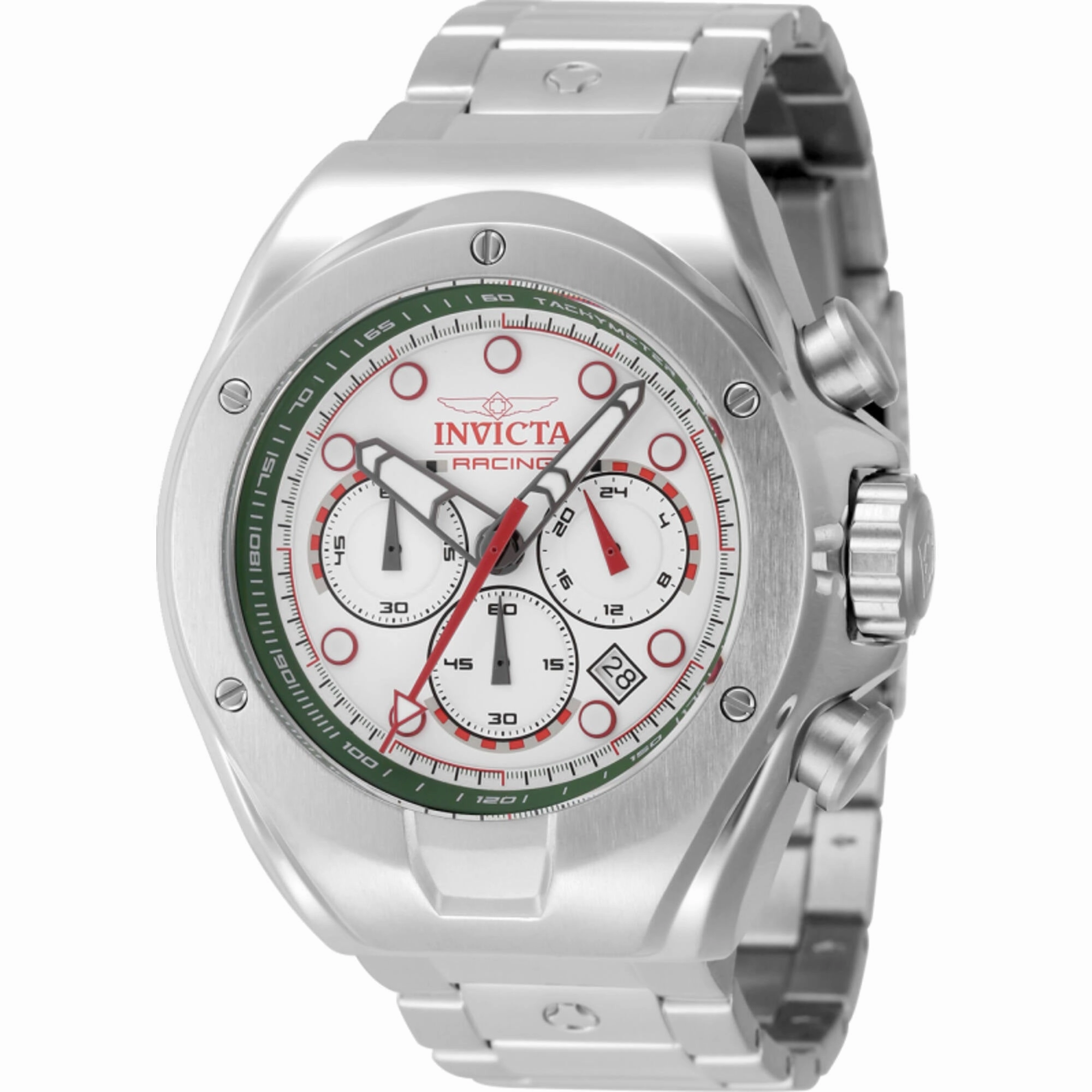 Invicta Men's Watch - Invicta Racing Chrono Green and White Dial Bracelet | 47746