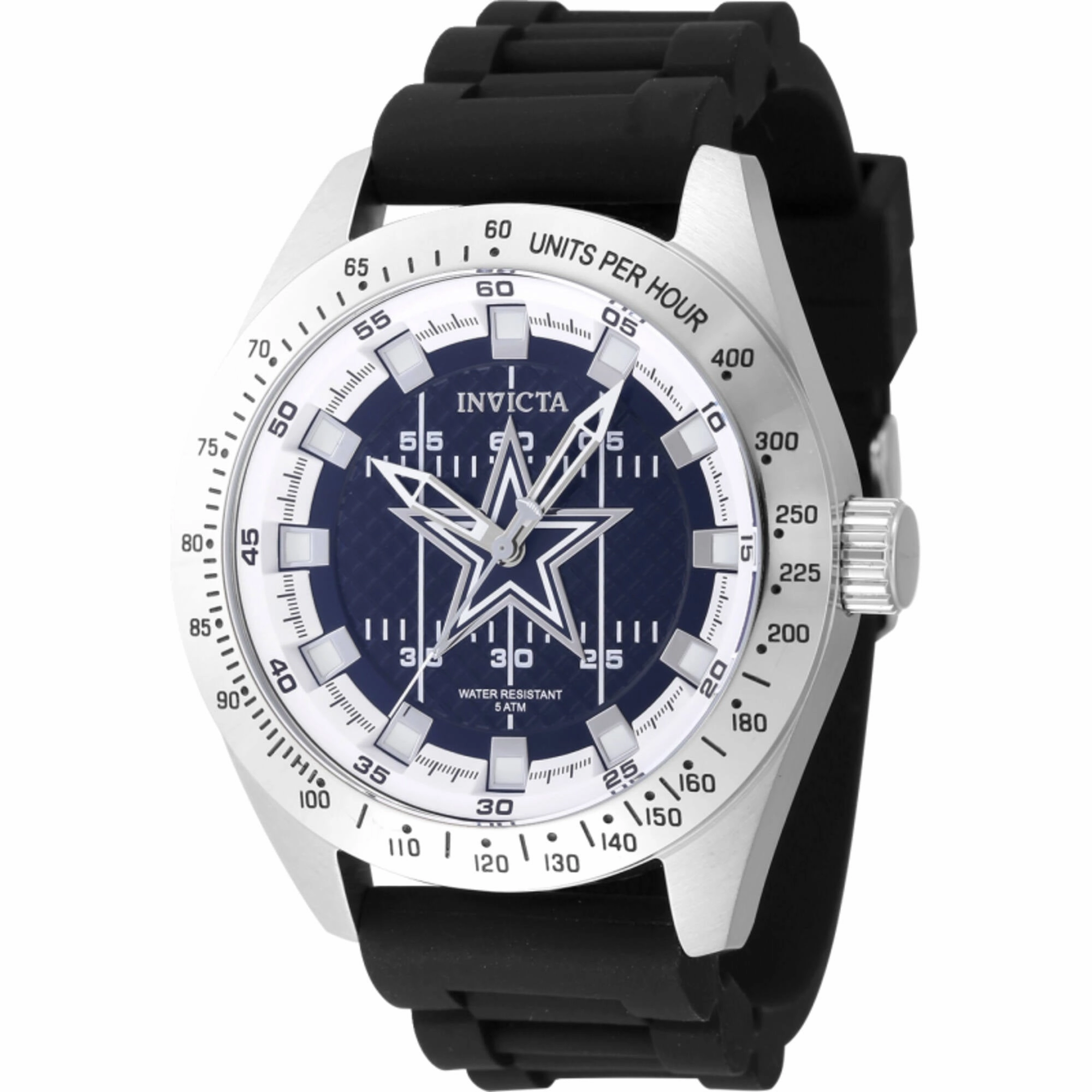 Invicta Men's Watch - NFL Dallas Cowboys White and Blue Dial Silicone Strap | 47857
