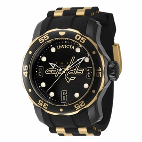 Invicta Men's Watch - NHL Washington Capitals Rotating Bezel Silicone Strap | 42311