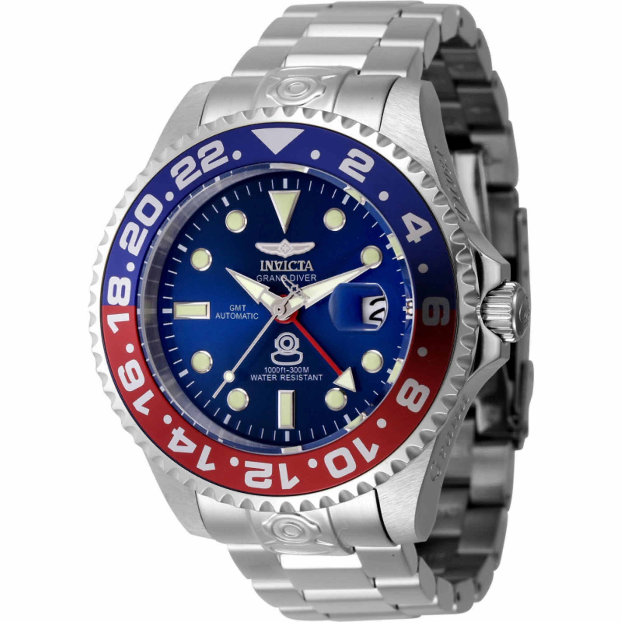 Invicta Men's Watch - Pro Diver Automatic Blue Dial Silver Steel Bracelet | 45669