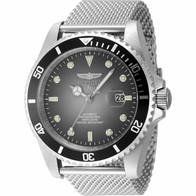 Invicta Men's Watch - Pro Diver Automatic Grey Dial Silver Tone Mesh Bracelet | 48629