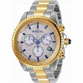 Invicta Men's Watch - Pro Diver Diamond Pave MOP Dial Two Tone Bracelet | 31992