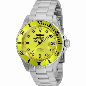 Invicta Men's Watch - Pro Diver Neon Green Dial Stainless Steel Bracelet | 35841