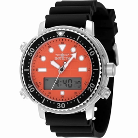 Invicta Men's Watch - Pro Diver Orange Analog-Digital Dial Silicone Strap | 48368