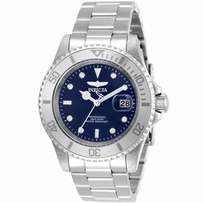 Invicta Men's Watch - Pro Diver Quartz Blue Dial Stainless Steel Bracelet | 34023