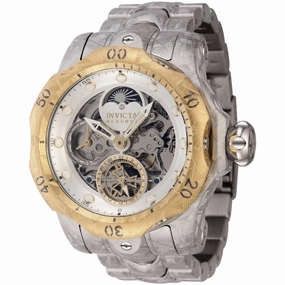 Invicta Men's Watch - Reserve Automatic Silver and Gold Tone Skeleton Dial | 44434