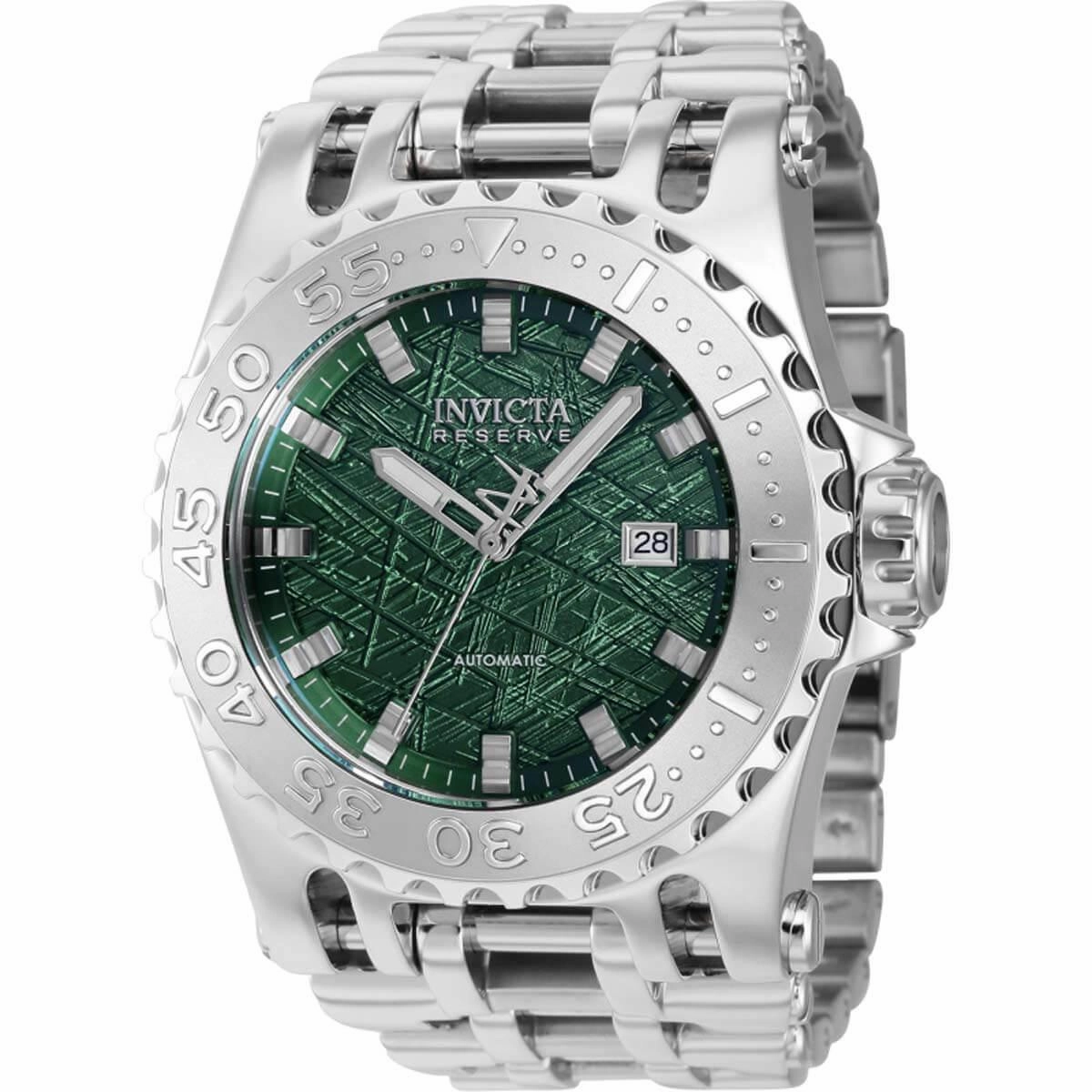 Invicta Men's Watch - Reserve Chaos Power Reserve Dark Green Dial Bracelet | 38709