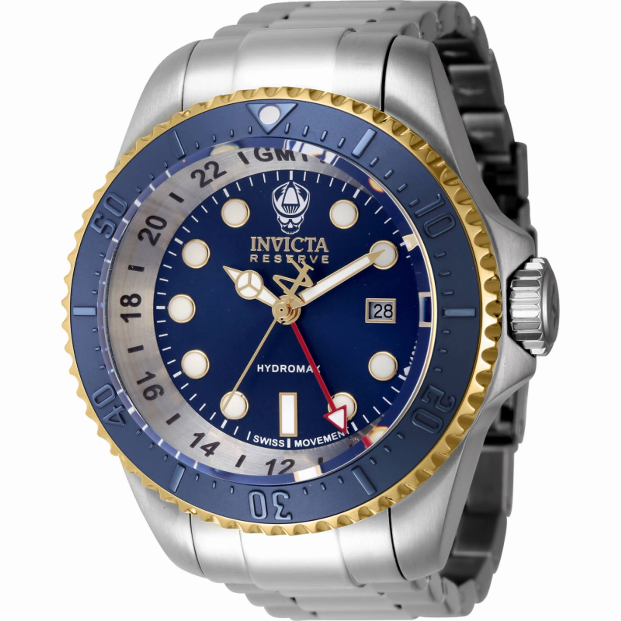 Invicta Men's Watch - Reserve Hydromax Blue Dial Stainless Steel Bracelet | 45474
