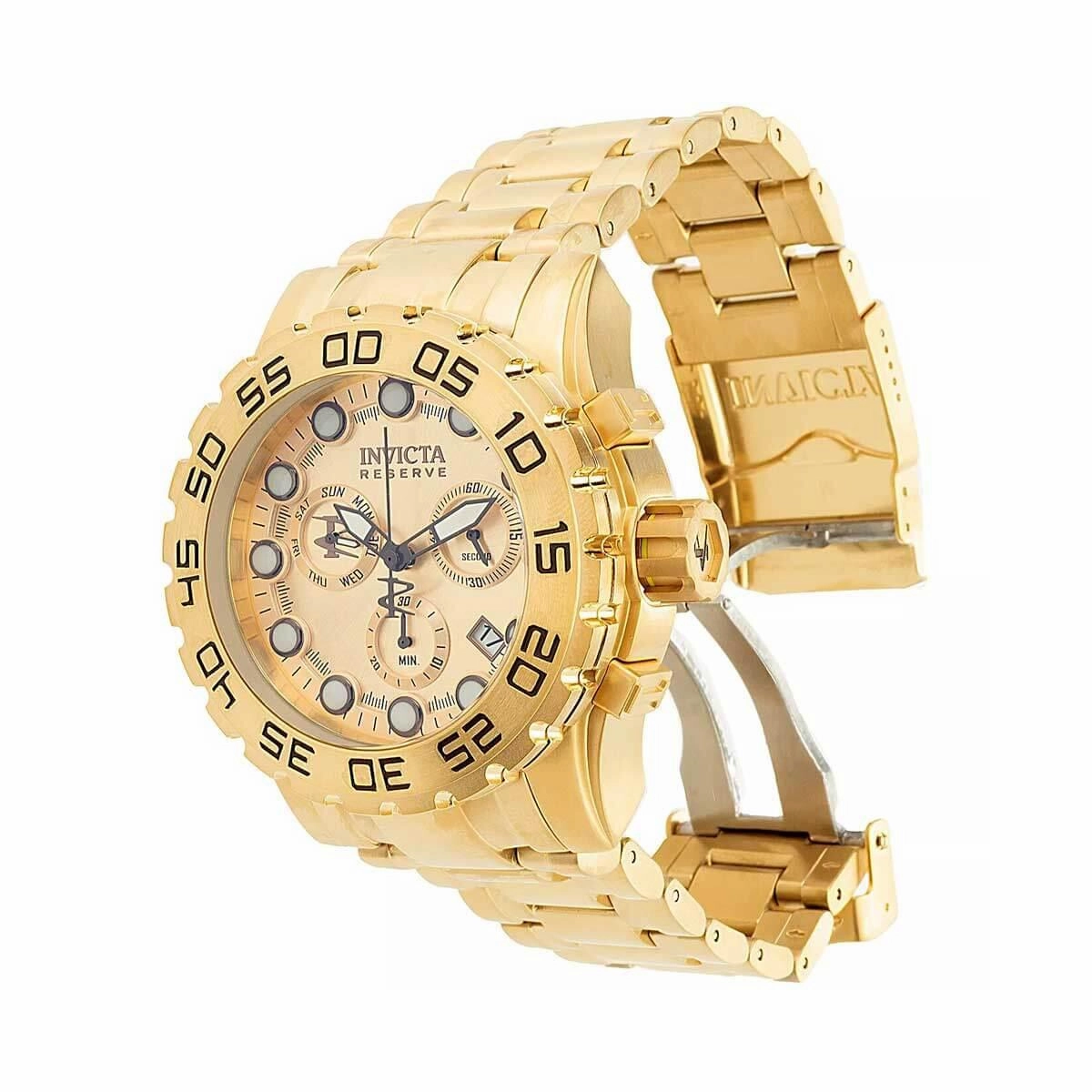 Invicta Men's Watch - Reserve Leviathan Evolution Chrono Gold Dial Bracelet | 37694