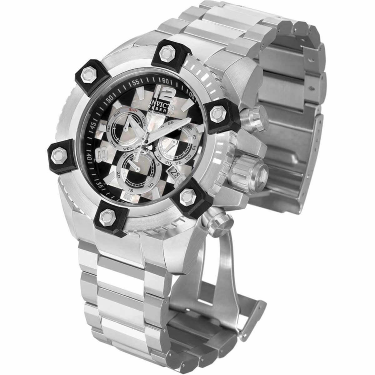 Invicta Men's Watch - Reserve Octane Quartz Chronograph MOP Dial SS Bracelet | 27776