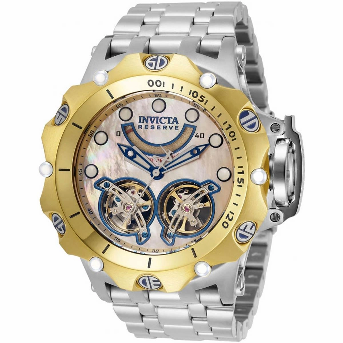 Invicta Men's Watch - Reserve Venom Gold Tone Bezel MOP Dial Bracelet | 33543