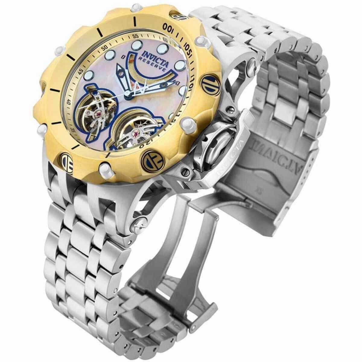 Invicta Men's Watch - Reserve Venom Gold Tone Bezel MOP Dial Bracelet | 33543