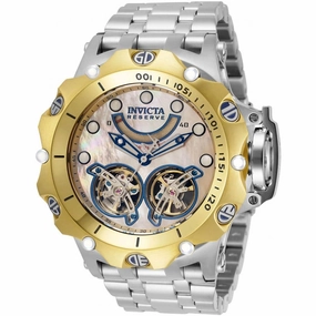 Invicta Men's Watch - Reserve Venom Gold Tone Bezel MOP Dial Bracelet | 33543