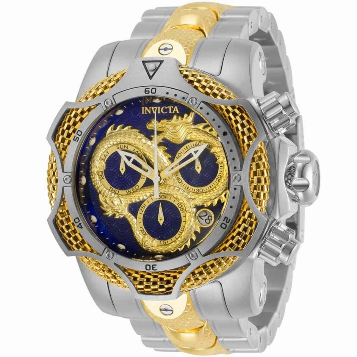 Invicta Men's Watch - Reserve Venom Gunmetal and Gold Tone Dial Bracelet | 31516
