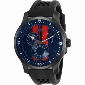 Invicta Men's Watch - S1 Rally Red and Blue Dial Black Silicone Strap Date-Day | 34036