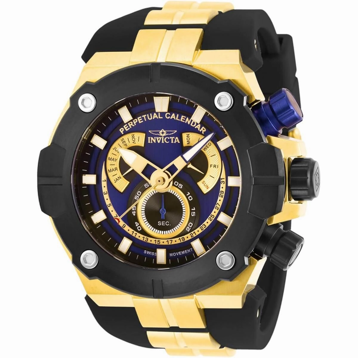 Invicta Men's Watch - Sea Hunter Blue and Gold Tone Dial Two Tone Strap | 29954