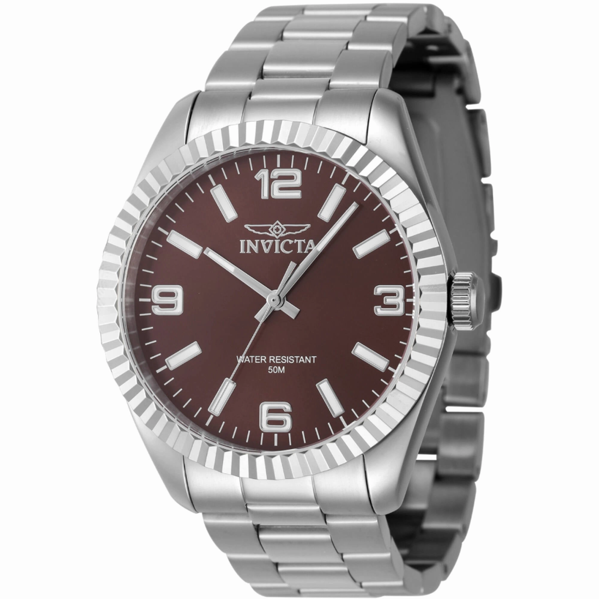 Invicta Men's Watch - Specialty Quartz Copper Dial Silver Tone Bracelet | 47452