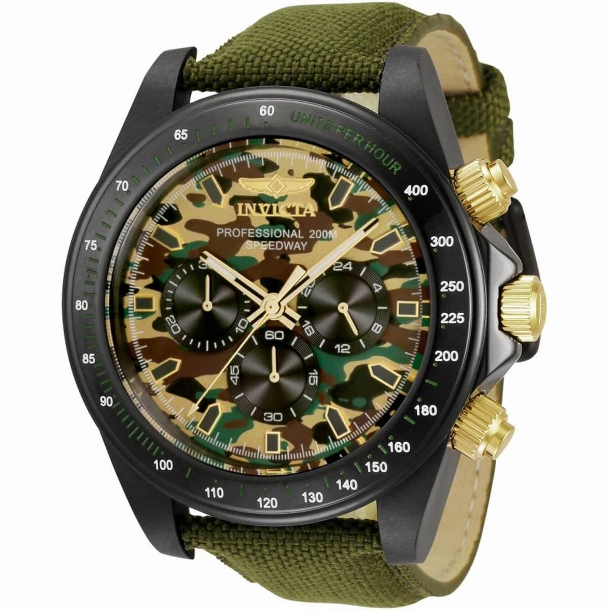 Invicta Men's Watch - Speedway Quartz Chronograph Black and Camouflage Dial | 33794
