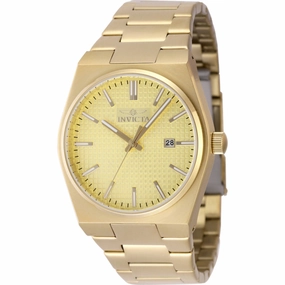 Invicta Men's Watch - Speedway Quartz Gold Tone Dial Stainless Steel Bracelet | 48398